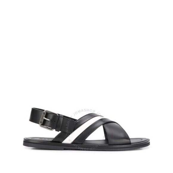 Men's Bally Black Jamilo Crossover-Straps Leather Sandals Size: 13/ 46 NIB - Picture 5 of 5